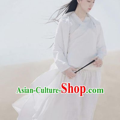 Traditional Chinese Han Dynasty Female Costume, Elegant Hanfu Clothing Chinese Ancient Heroic Woman Dress Clothing