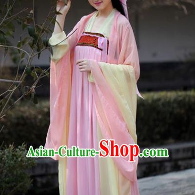 Traditional Chinese Ancient Palace Lady Costume, Elegant Hanfu Chinese Tang Dynasty Imperial Princess Dress Clothing