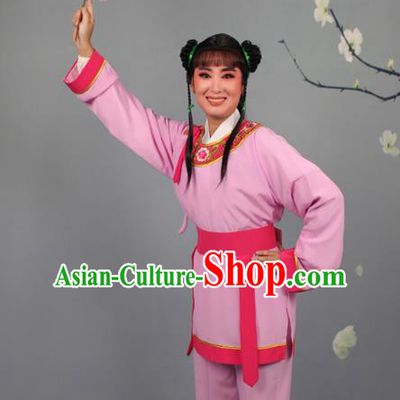 Top Grade Professional Beijing Opera Livehand Pink Costume, Traditional Ancient Chinese Peking Opera Lad Boy Book Clothing