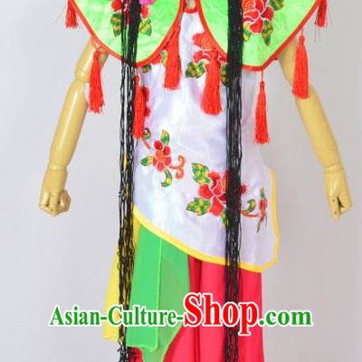 Traditional Chinese Professional Peking Opera Young Lady Costume, China Beijing Opera Diva Hua Tan Maidservants Clothing