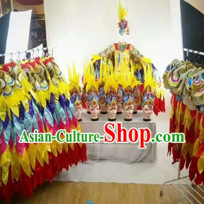 Professional Stage Performance Costumes Made to Order Custom Tailored Costume Garment and Headpieces Complete Set