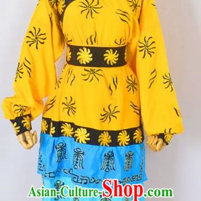 Traditional Chinese Professional Peking Opera Takefu Costume and Headwear, China Beijing Opera Shaoxing Opera Sun Wukong Handsome Monkey King Clothing