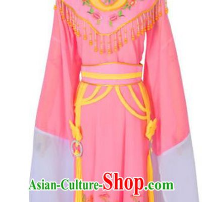 Traditional Chinese Professional Peking Opera Diva Hua Tan Costume, China Beijing Opera Princess Embroidery Pink Dress Clothing