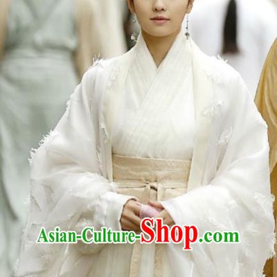 Traditional Chinese Northern and Southern Dynasties Imperial Princess Costume and Headpiece Complete Set, China Ancient Palace Lady Hanfu Dress Clothing for Women
