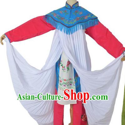 Traditional Chinese Professional Peking Opera Jordan Sitting Costume Embroidery Red Dress, China Beijing Opera Diva Hua Tan Clothing