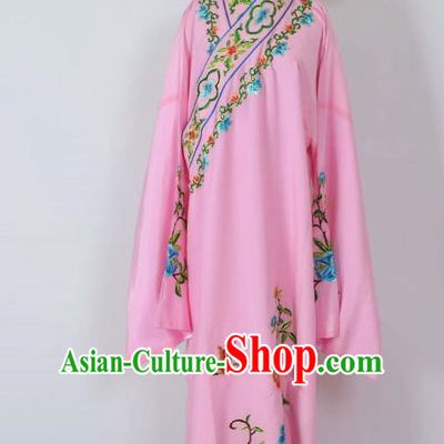 Traditional Chinese Professional Peking Opera Young Men Costume, China Beijing Opera Niche Gifted Scholar Embroidery Pink Robe Clothing