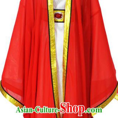 Traditional Chinese Professional Peking Opera Young Men Wedding Costume Red Embroidered Robe, China Beijing Opera Niche Embroidery Robe Gwanbok Clothing
