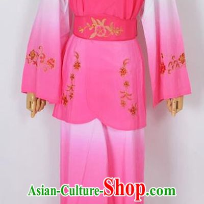 Traditional Chinese Professional Peking Opera Jordan-Sitting Maidservants Pink Costume, China Beijing Opera Diva Hua Tan Palace Lady Embroidered Clothing