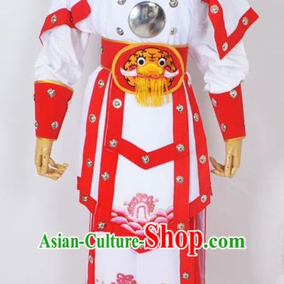 Traditional Chinese Professional Peking Opera Takefu General Costume, China Beijing Opera Martial Arts Warrior Embroidered Clothing