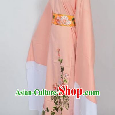 Traditional Chinese Professional Peking Opera Young Men Niche Costume Orange Embroidery Robe, China Beijing Opera Nobility Childe Scholar Embroidered Clothing