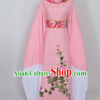 Traditional Chinese Professional Peking Opera Young Men Niche Costume Pink Embroidery Robe, China Beijing Opera Nobility Childe Scholar Embroidered Clothing