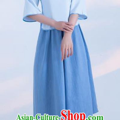 Traditional Ancient Chinese Wedding Costume Handmade Delicacy Plated Buttons Qipao Dress, Chinese Style Hanfu Wedding Blue Cheongsam for Women