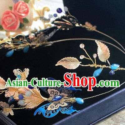 Traditional Handmade Chinese Ancient Classical Hair Accessories Barrettes Hair Clasp, Hanfu Hair Fascinators for Women