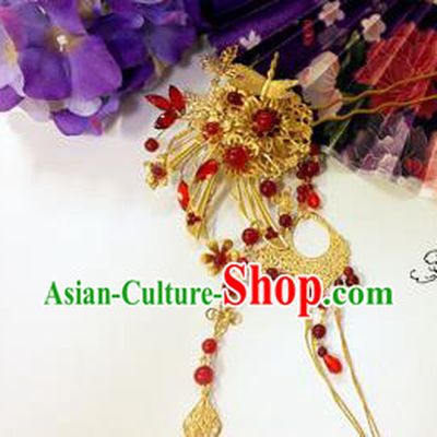 Traditional Handmade Chinese Ancient Classical Hair Accessories Tassel Hairpin, Hanfu Hair Jewellery Hair Fascinators Hairpins for Women