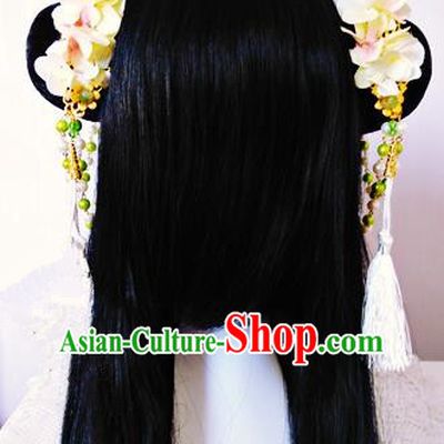 Traditional Handmade Chinese Ancient Classical Hair Accessories Hairpin, Flowers Hair Sticks Hair Jewellery, Hair Fascinators Hairpins for Women