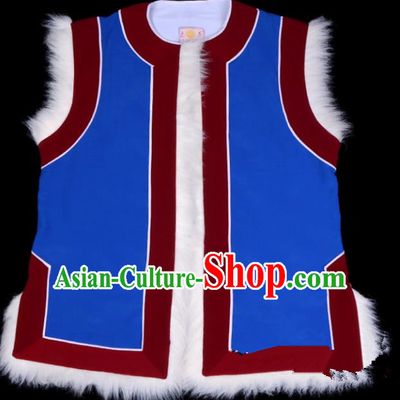 Top Grade Professional Beijing Opera Old Men Costume Landlord Vest, Traditional Ancient Chinese Peking Opera Waistcoat Clothing