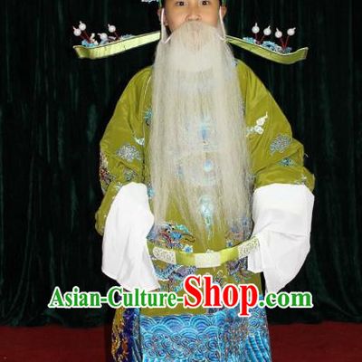 Top Grade Professional Beijing Opera Prime Minister Costume Embroidered Robe, Traditional Ancient Chinese Peking Opera Royal Highness Embroidery Dragons Clothing for Kids
