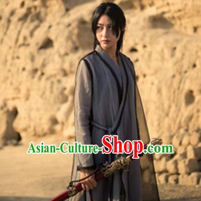 Traditional Chinese Ancient Female Swordswoman Costume, Chinese Ming Dynasty Kawaler Hanfu Chivalrous Women Clothing