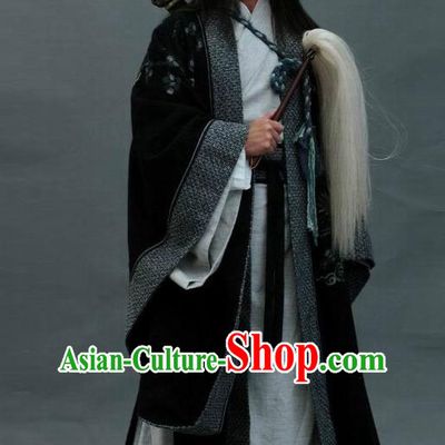 Traditional Chinese Ancient Kawaler Costume, Elegant Taoist Priest Hanfu Clothing Chinese Ancient Song Dynasty Swordsman Clothing