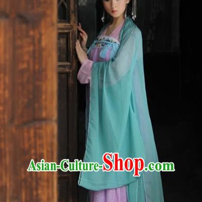 Traditional Chinese Tang Dynasty Imperial Concubine Costume Cardigan Fairy Dress, Elegant Hanfu Clothing Chinese Ancient Princess Clothing for Women