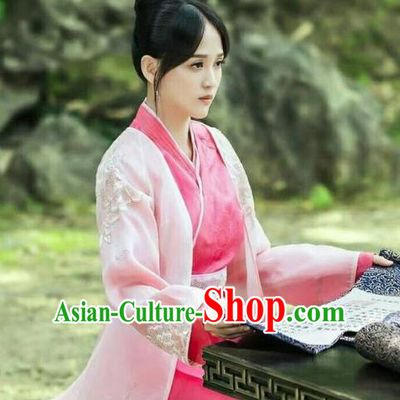 Traditional Ancient Chinese Imperial Empress Costume, Chinese Han Dynasty Imperial Concubine Embroidered Dress Clothing for Women
