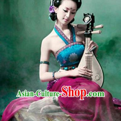 Traditional Ancient Chinese Dunhuang Flying Apsaras Dance Costume, Elegant Hanfu Clothing Chinese Palace Lady Fairy Clothing for Women