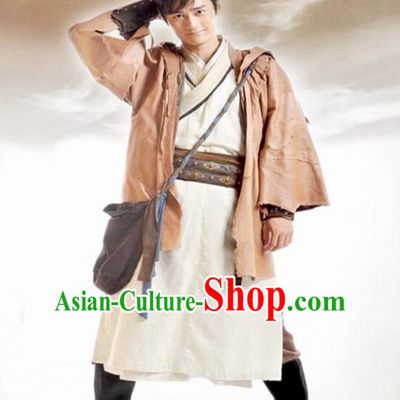 Traditional Chinese Ancient Swordsman Costume, Chinese Young Kawaler Clothing for Men