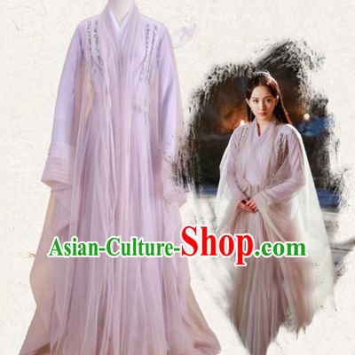 Traditional Ancient Chinese Ten great III of peach blossom Fairy Costume, Elegant Hanfu Clothing Chinese Han Dynasty Imperial Princess Dress Clothing for Women