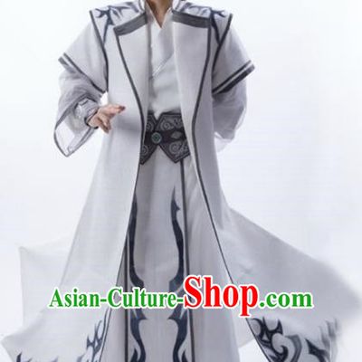 Traditional Chinese Ancient Swordsman Costume, Chinese Han Dynasty Nobility Childe Hanfu Prince Clothing for Men