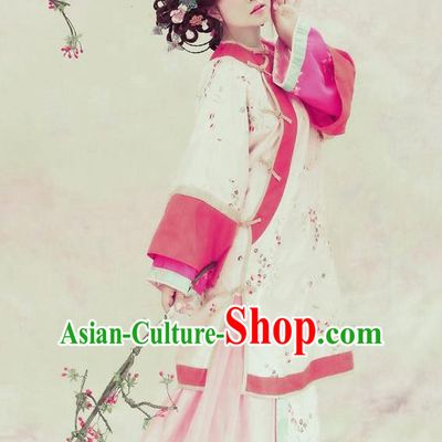 Traditional Ancient Chinese Republic of China Princess Costume Imperial Consort Xiuhe Suit, Elegant Hanfu Clothing Chinese Qing Dynasty Nobility Dowager Clothing for Women