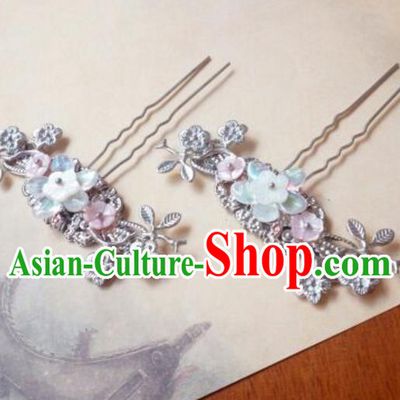 Traditional Handmade Chinese Ancient Classical Palace Lady Hair Accessories, Hair Sticks Hair Jewellery, Hair Fascinators Plum Blossom Hairpins for Women