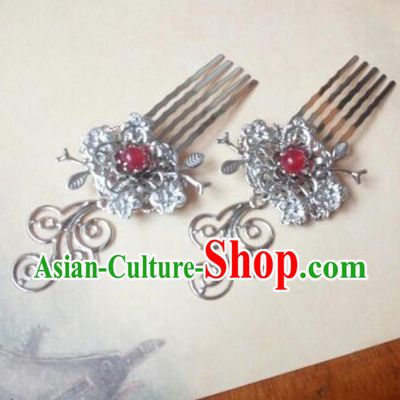 Traditional Handmade Chinese Ancient Classical Hanfu Hair Accessories Hair Comb, Princess Hairpins Headwear for Women