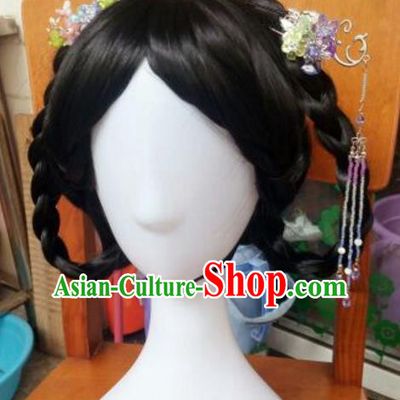 Traditional Handmade Chinese Ancient Classical Hanfu Hair Accessories, Princess Palace Lady Step Shake Hairpins Headwear for Women