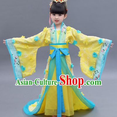 Ancient Chinese Imperial Empress Clothing and Hair Accessories Complete Set for Women