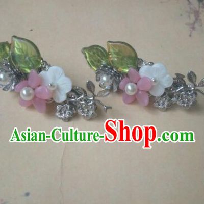 Traditional Handmade Chinese Ancient Classical Hanfu Hair Accessories Little Hair Claw, Princess Headpiece Hairpins Hair Stick Hair Fascinators for Women
