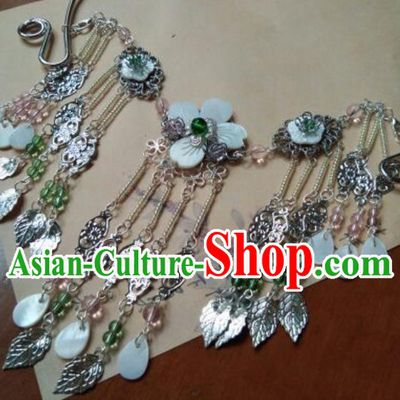 Traditional Handmade Chinese Ancient Classical Hanfu Accessories Palace Lady Tassel Necklace Princess Necklet for Women