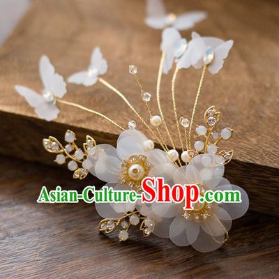 Top Grade Handmade Classical Hair Accessories Baroque Style Princess Flowers Hair Stick Headwear for Women
