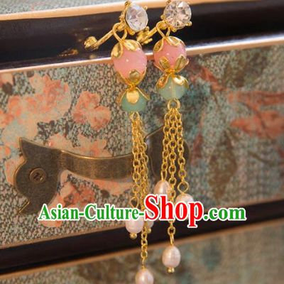 Chinese Handmade Classical Jewelry Accessories Tassel Earrings, China Xiuhe Suit Tassel Eardrop for Women