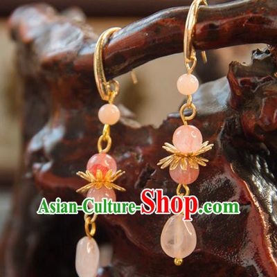 Top Grade Handmade Classical Accessories Hanfu Princess Tassel Earrings for Women