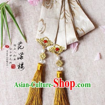 Chinese Handmade Classical Hair Accessories Hanfu Silk Headband, China Ancient Hair Clasp Headwear for Women for Men