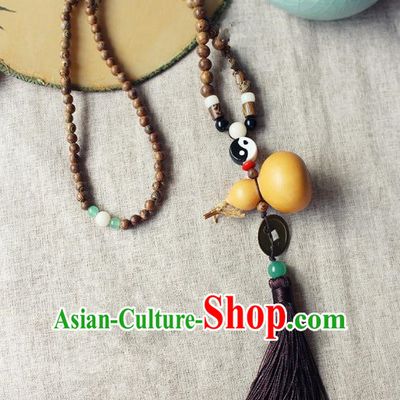Chinese Handmade Classical Accessories Calabash Tassel Palace Taeniasis, China Hanfu Waist Pendant Headwear for Women for Men