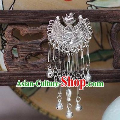 Chinese Handmade Classical Accessories Bride Tassel Hairpin, China Xiuhe Suit Bells Step Shake for Women
