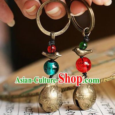 Chinese Handmade Classical Accessories Hanfu Bells Key Ring for Women for Men