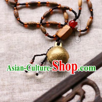Chinese Handmade Classical Accessories Hanfu Bells Necklace for Women