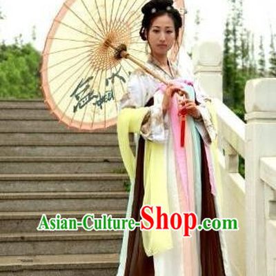 Traditional Oriental China Tang Dynasty Costume Palace Lady Embroidery Dress, Chinese Ancient Princess Embroidered Clothing for Women