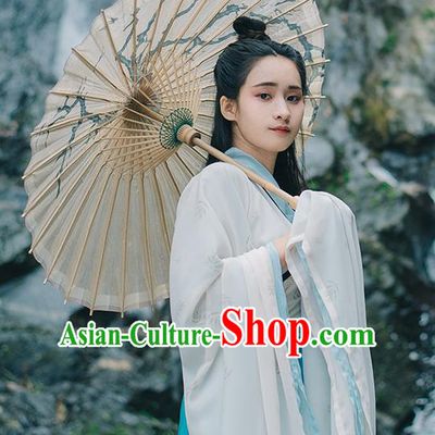 Traditional Chinese Ancient Palace Lady Costume, Asian China Jin Dynasty Princess Embroidered Dress Clothing for Women