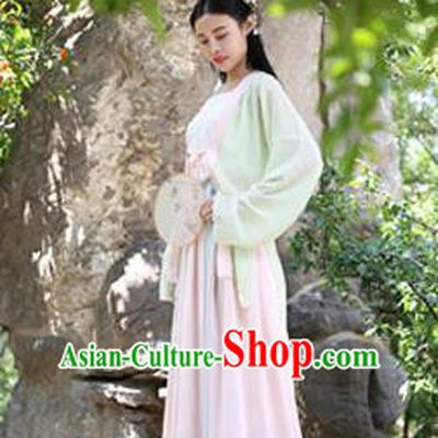 Traditional Chinese Ancient Palace Lady Costume, Asian China Song Dynasty Imperial Concubine Embroidered Blouse and Skirt Clothing for Women