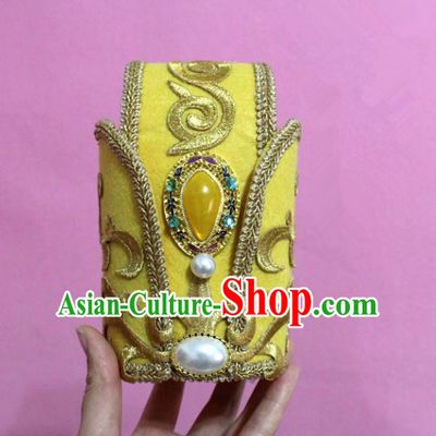 Traditional Handmade Chinese Hair Accessories Emperor Headwear, China Tang Dynasty Hairdo Crown Tuinga for Men