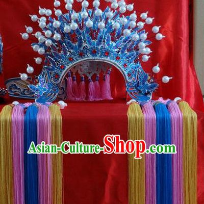 Traditional Chinese Ming Dynasty Imperial Empress Wedding Hats, China Ancient Bride Phoenix Coronet Headwear for Women