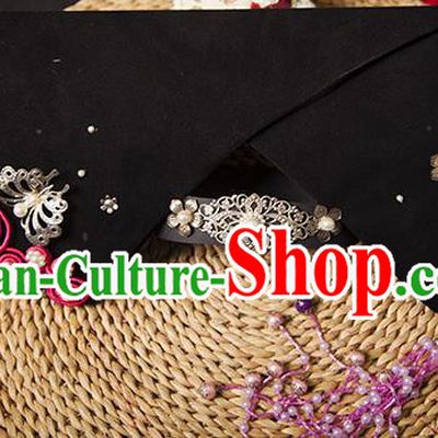 Traditional Handmade Chinese Hair Accessories Qing Dynasty Empress Banners Headwear, Manchu Imperial Concubine Hairpins for Women
